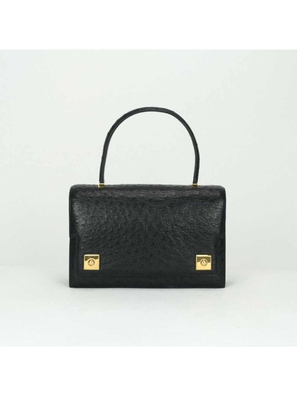 Hermes Piano 25 Tote Noir Black Gold Handbag